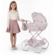 Junama Fleur Mini Pink - detale wózka dla lalek 