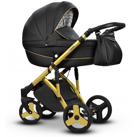 Wózek 2w1 wielofunkcyjny Lonex Comfort  GALAXY Czarny 