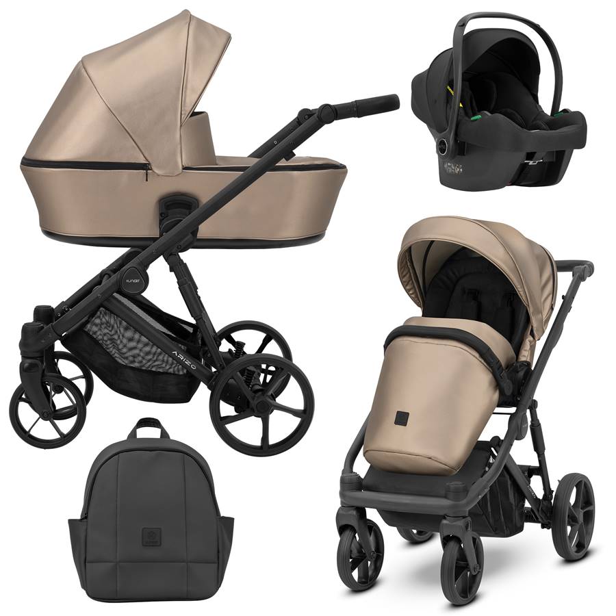 Arizo Kunert wózek wielofunkcyjny z fotelikiem cosmo i-size 13 cappucino