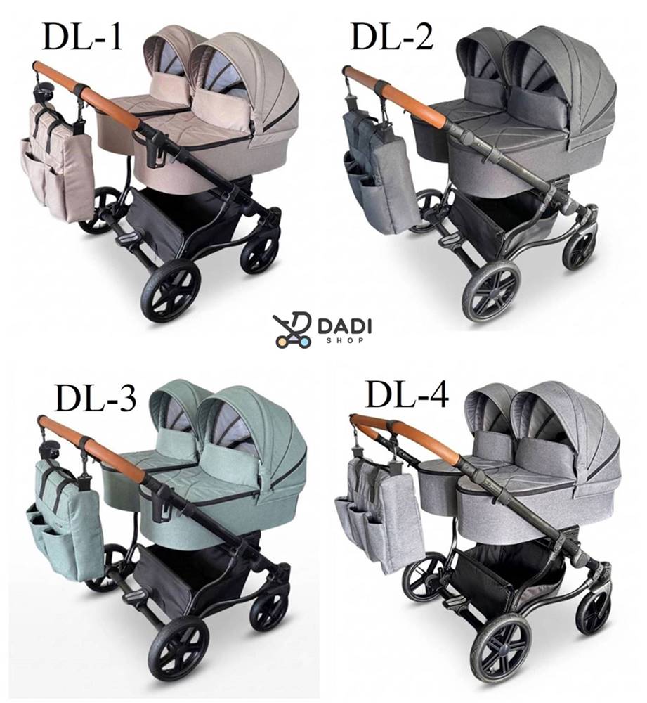 Dostepne kolory wózka bliźniaczego Adbor - Duo Lux w dadi-shop