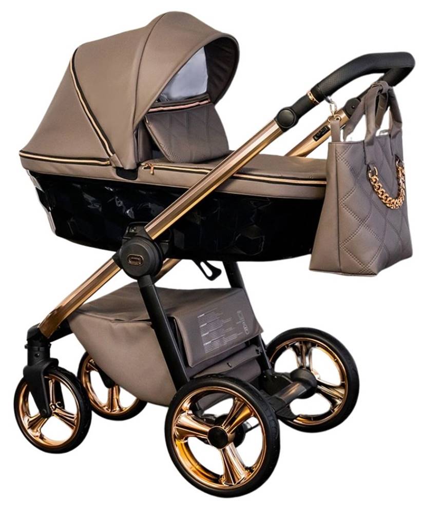 Elegancki wózek dziecięcy 4w1 Adbor Loretto brąz 22 – funkcjonalny