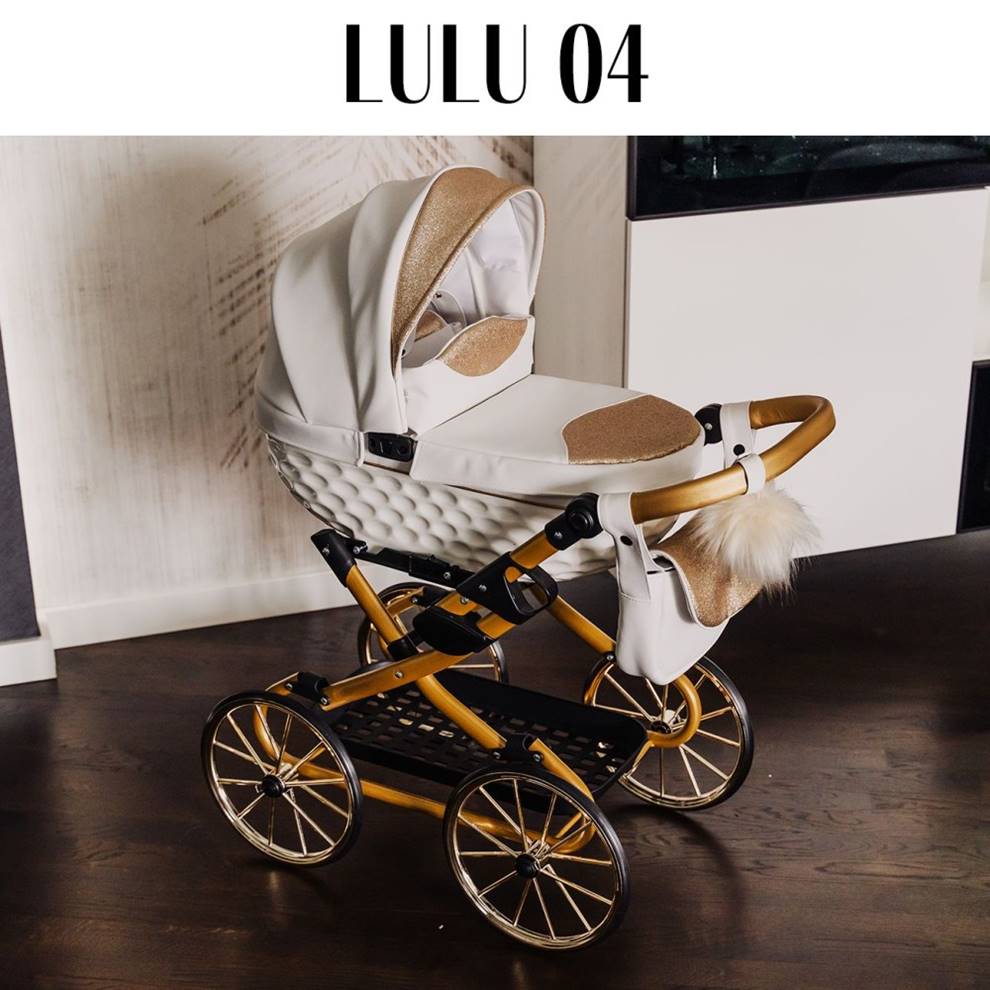 Biały Adbor Lulu w stylu retro to wózek dla lalek jak prawdziwy – elegancja i detale, które nadają zabawie wyjątkowy charakter.