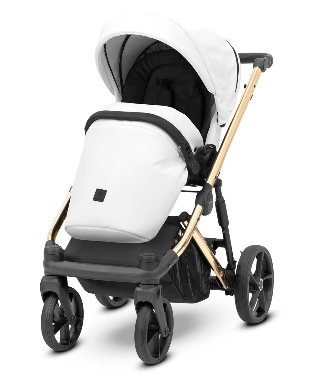 Kunert wózek wielofunkcyjny Arizo premium - 12 white eco leather - spacerówka