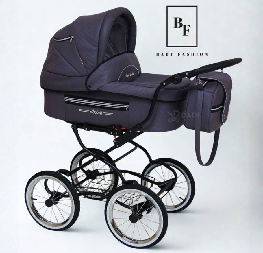 Retro stroller navy blue baby fashion isabell retro classic vibe.