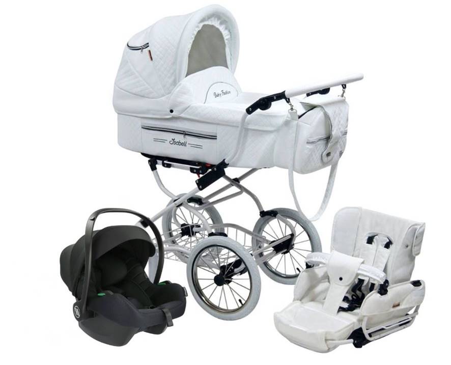Wielofunkcyjny wózek 3w1 Baby Fashion ISABELL z fotelikiem Avionaut Cosmo i-Size – komplet zestawu.