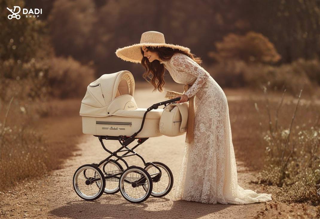 Spacer z wózkiem wielofunkcyjnym w stylu retro Isabel.