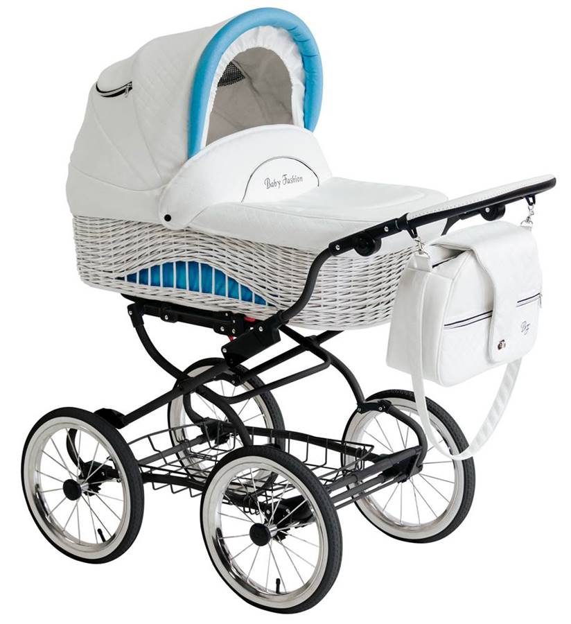 Wózek dziecięcy w wersji gondolowej styl retro