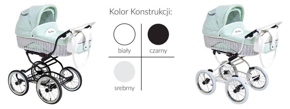 Kolory ram wózka Scarlett Baby Fashion