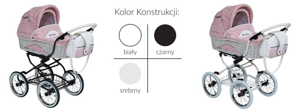 rama biała lub czarna w wózku Scarlett
