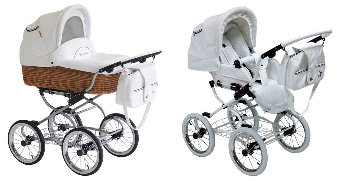 Wózek głęboko spacerowy - Baby Fashion - Scarlett - Nw-1- gondola i spacerówka