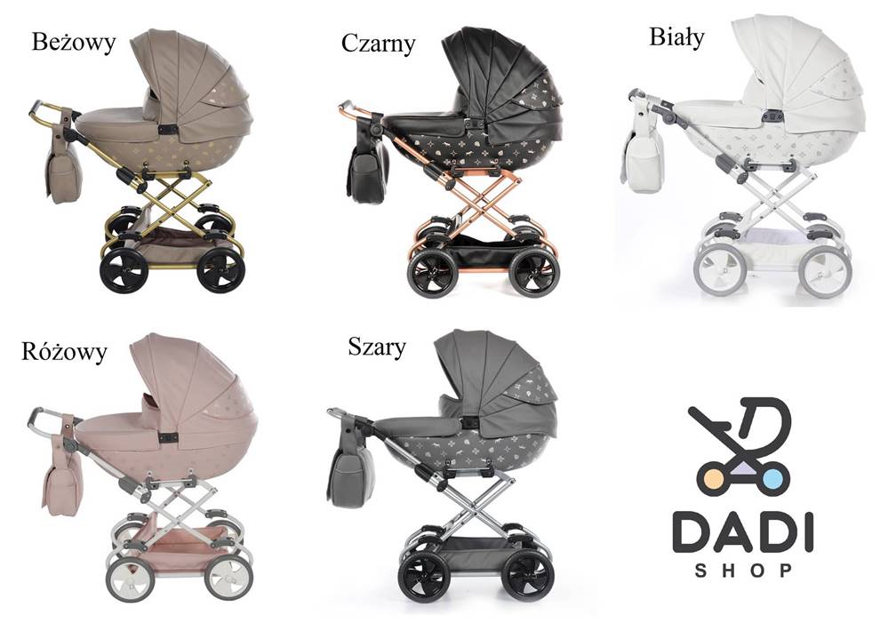 kolorystyka wózka dla lalek tako imperial mini w dadi-shop