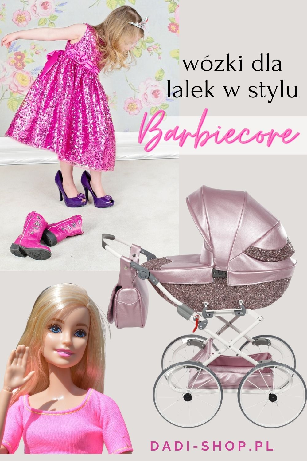 wózki dla lalek barbie