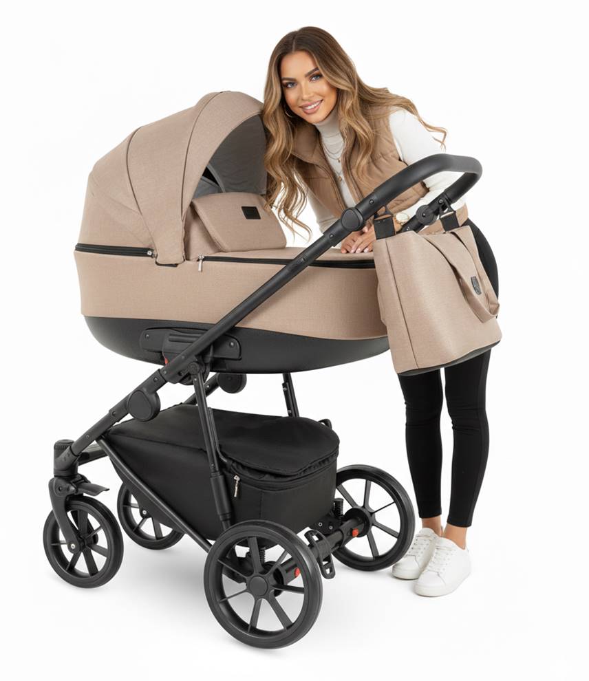 Wózek głeboko spacerowy- Alterro Camarelo 07- prezentacja z modelką