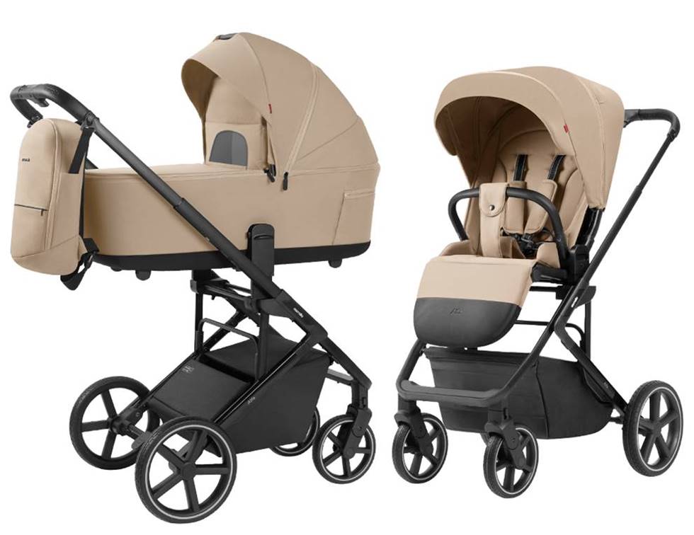 wielofunkcyjny wózek 2w1 beżowy Carrello Alfa CRL-6522 – spacerówka i gondola, sklep Dadi-Shop