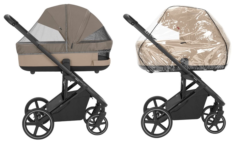 moskitiera i folia przeciwdeszczowa do wózka Carrello Alfa 2w1 – akcesoria dostępne w Dadi-Shop