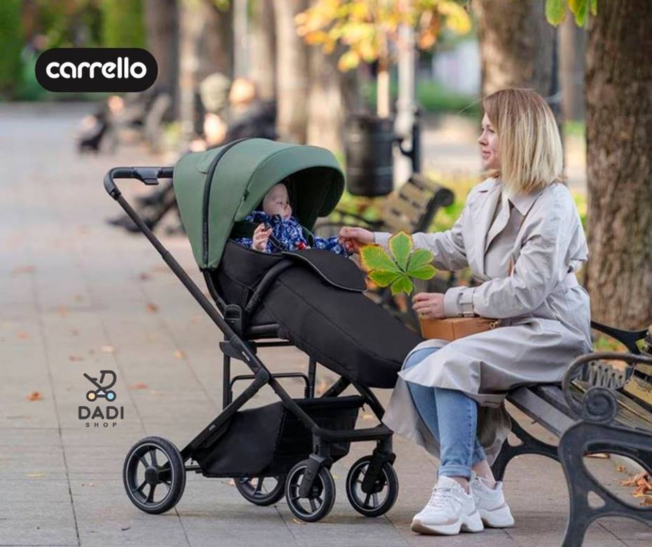 Wózek spacerowy Carrello Alfa 5508 – wygodny dla dziecka do 22 kg, prezentacja podczas spaceru, sklep Dadi-Shop.