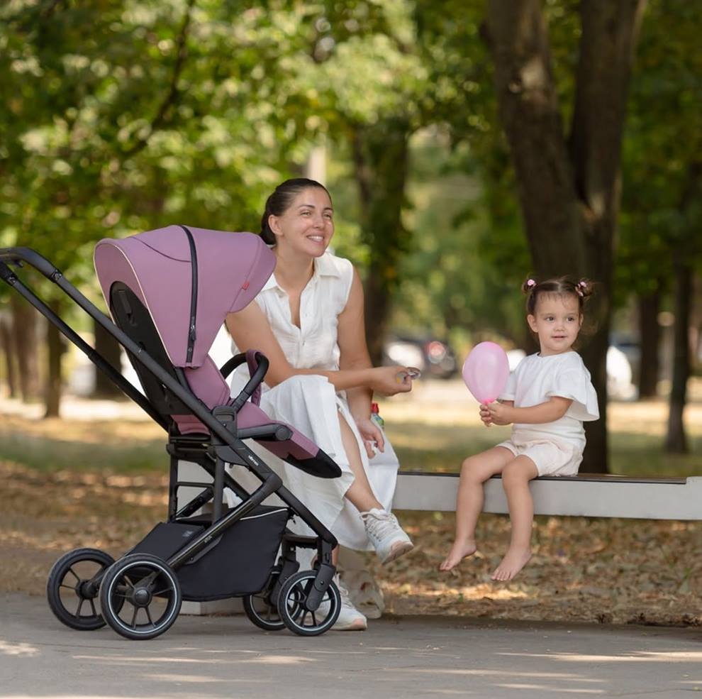Carrello Alfa wózek spacerowy różowy do 22kg , 2024 5508 na spacerze w plenerze – sklep Dadi Shop.