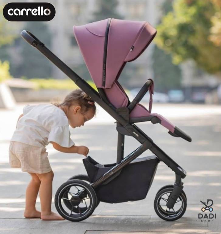 Light pink Carrello Alfa stroller – lightweight and stylish baby stroller for everyday walks – Dadi-Shop