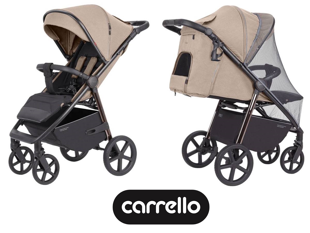 Wózek spacerowy Bravo Plus Ivory Beige – model od producenta Carrello, dostępny online w sklepie Dadi Shop.