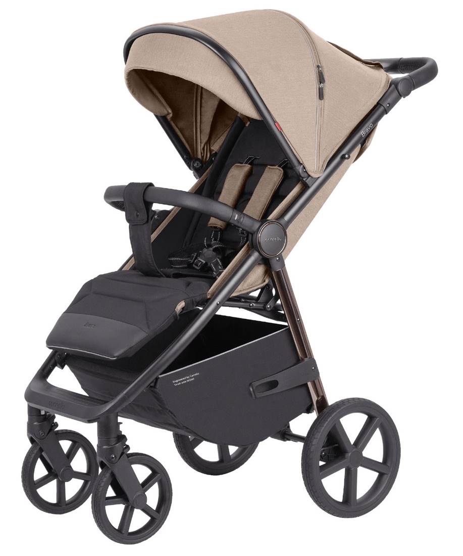 Wózek spacerowy beżowy, Carrello Bravo Plus