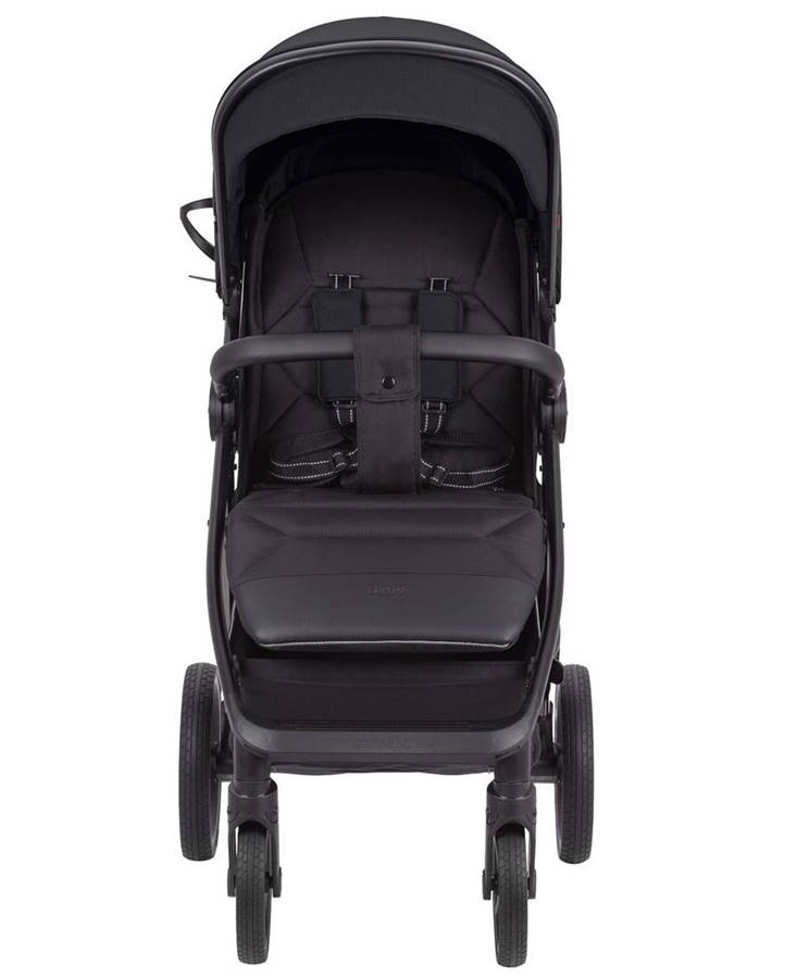przód wózka spacerowego Carrello Bravo Plus Jet Black – czarna spacerówka do 22 kg