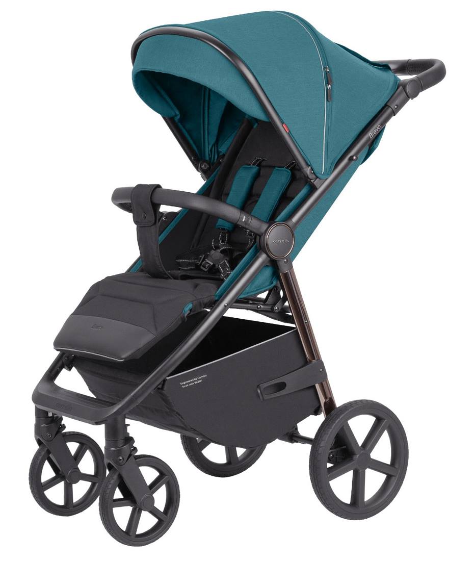 Wózek spacerowy Carrello Bravo Plus Oxford Blue – duże koła i dobra amortyzacja, komfortowa jazda po nierównościach – sklep Dadi-Shop