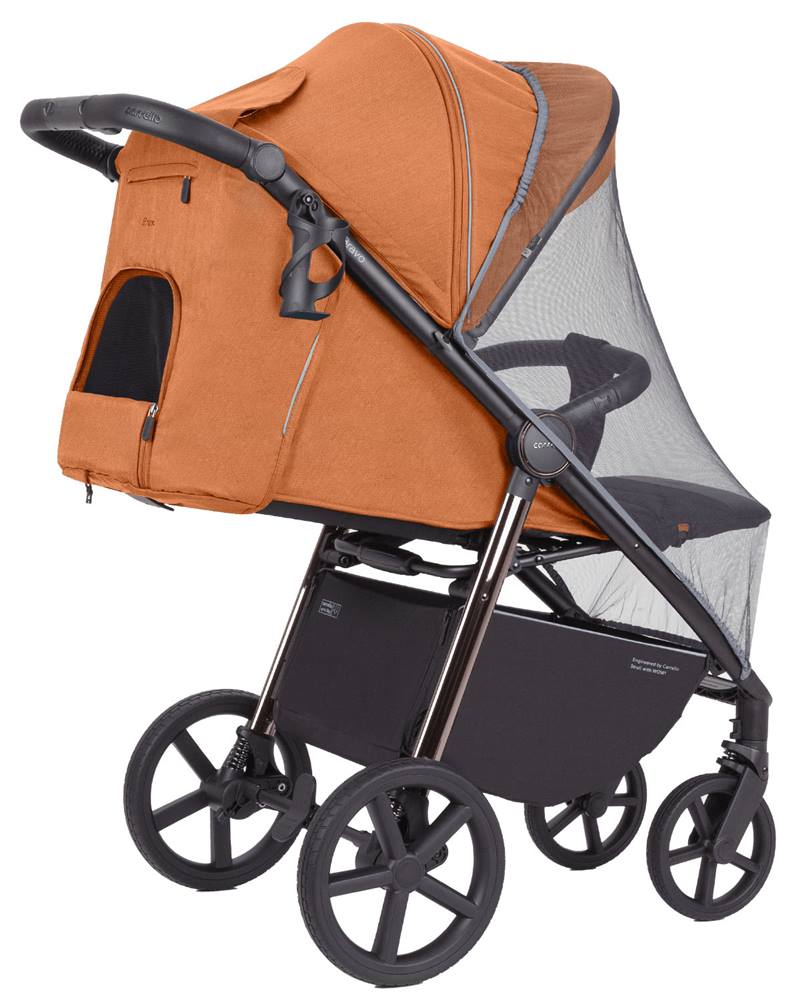 Powiększany kosz na zakupy w wózku Carrello Bravo Plus – praktyczne rozwiązanie na codzienne spacery i większe zakupy, dostępny w sklepie Dadi-Shop.