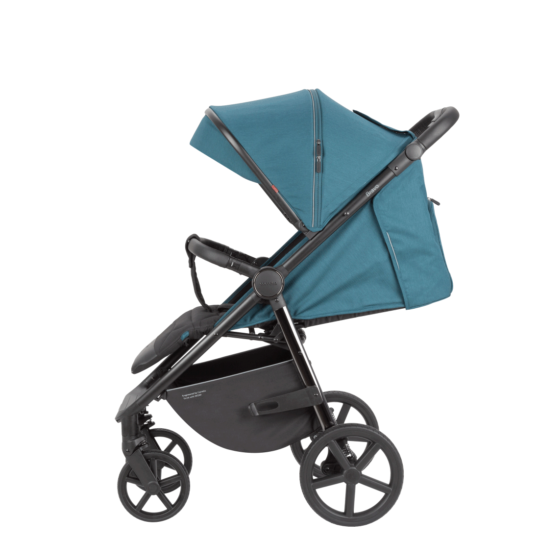 Składanie wózka Carrello Bravo Plus dostępnego w sklepie Dadi Shop – wygodny mechanizm składania jedną ręką.