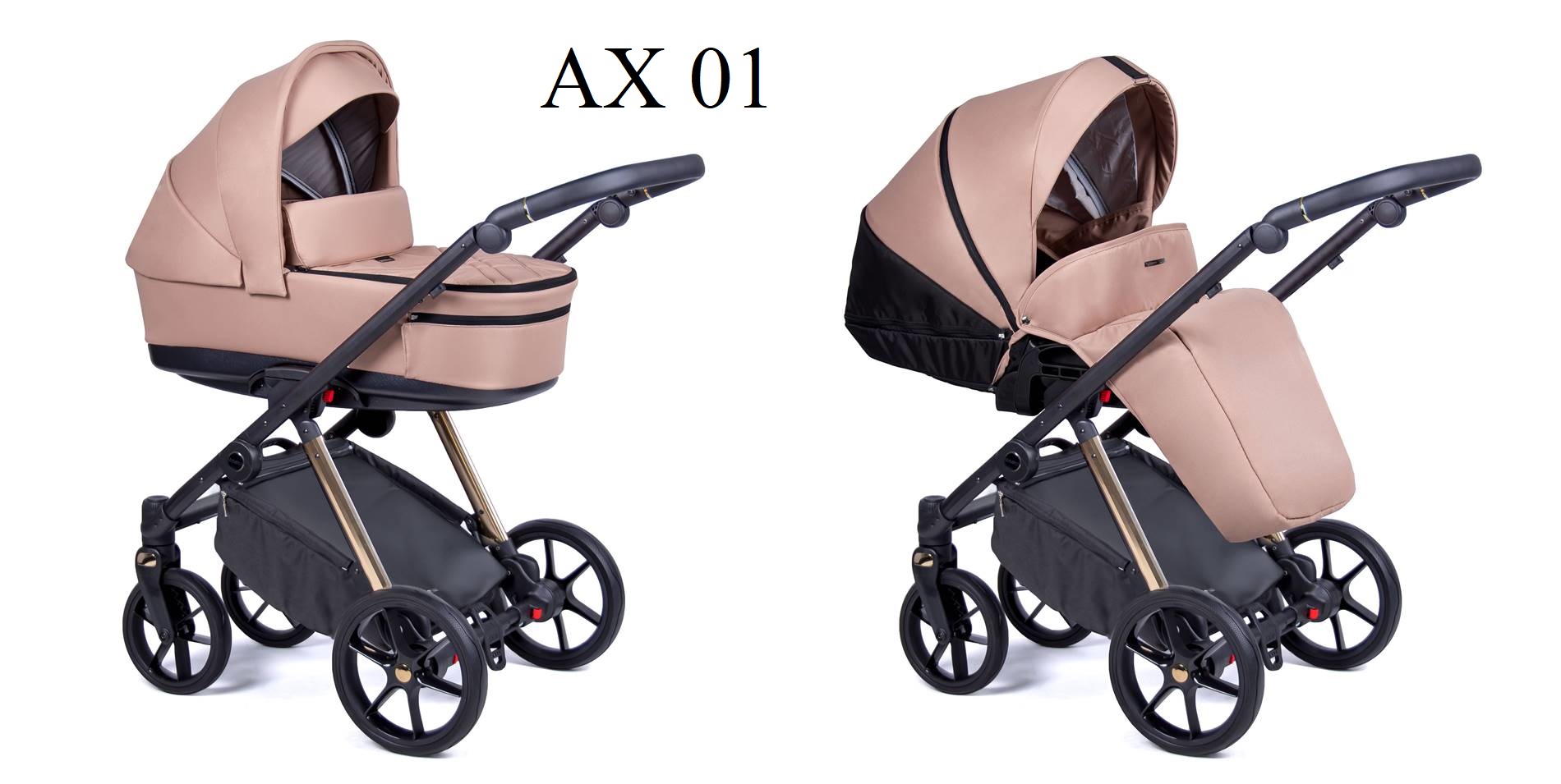 Wybór koloru wózka coletto Axiss Gold AX 01