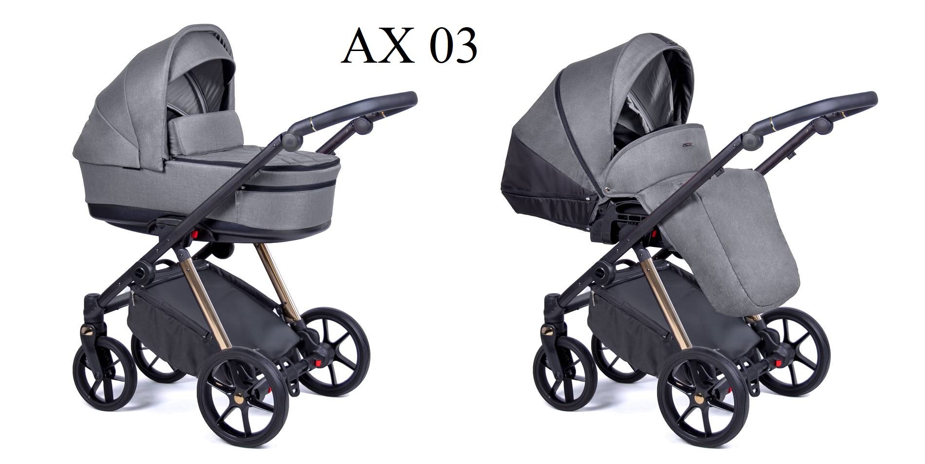 Wybór koloru wózka coletto Axiss Gold AX 03