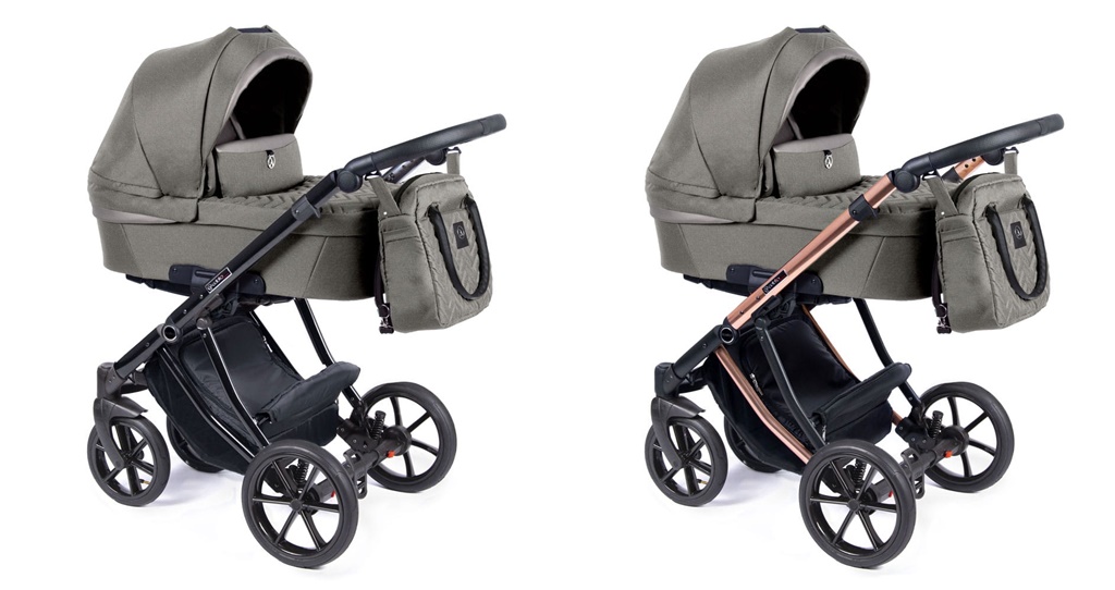 Gondola Coletto Dante ze stelażem czarnym, z opcją wyboru stelaża. Wózek dziecięcy Dadi Shop.