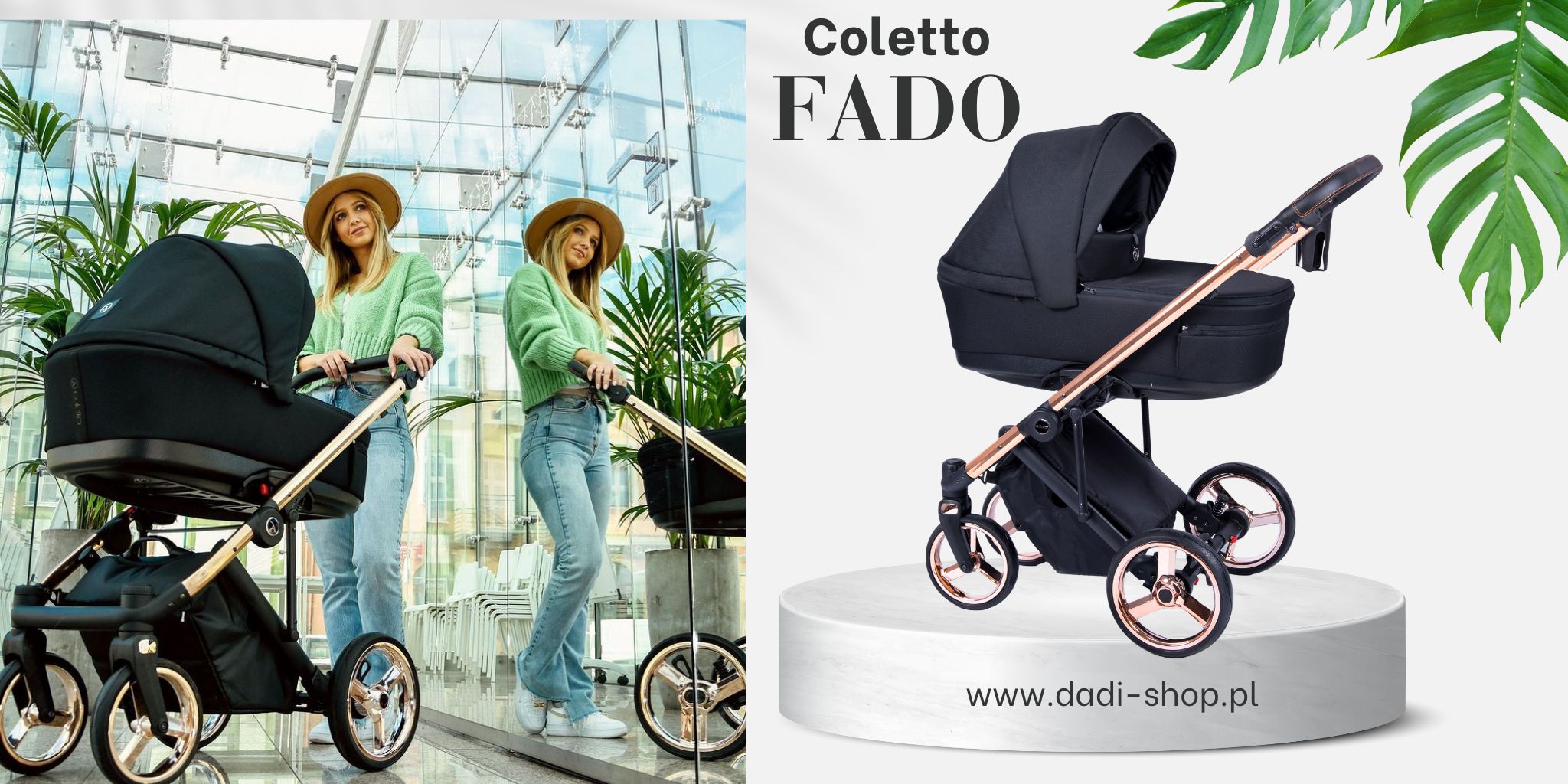 Coletto Fado wozek dzieciecy 2w1 3 w 1 Fa 10 Wielofunkcyjny nowoczesny sklep dadi-shop
