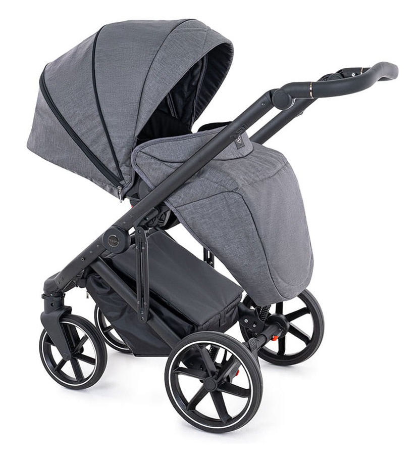 Coletto Flow FL-01  – szary wózek 3w1 w wersji spacerowej, wielofunkcyjny model dostępny online w sklepie Dadi-Shop.