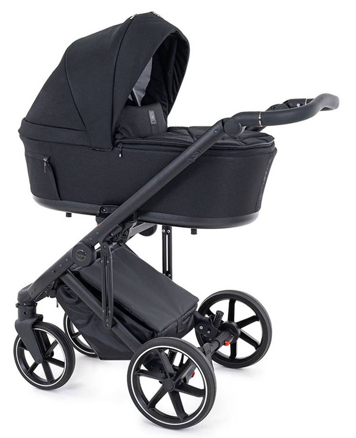 czarny wózek 3w1 Coletto Flow FL-03 – prezentacja gondoli, elegancki i funkcjonalny model dostępny w sklepie Dadi-Shop.