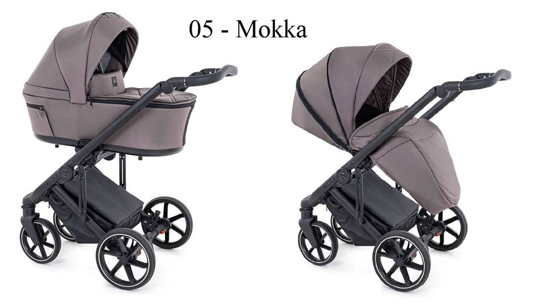 Polski wózek dziecięcy Coletto Flow w kolorze  brązowym 05