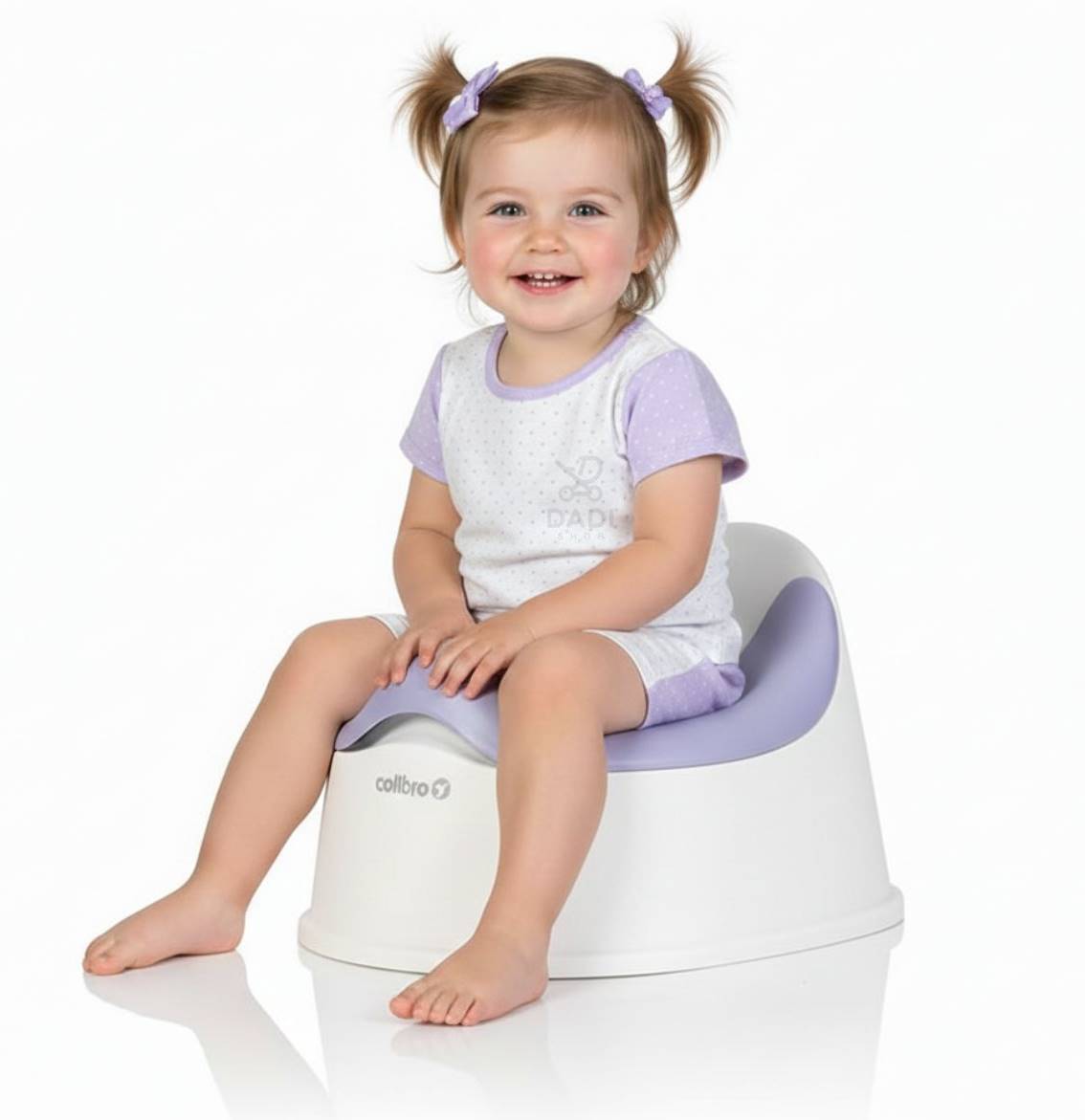 Fioletowy nocnik Colibro Solo Lila dla dziewczynki – czyste ujęcie prezentacyjne na białym tle.