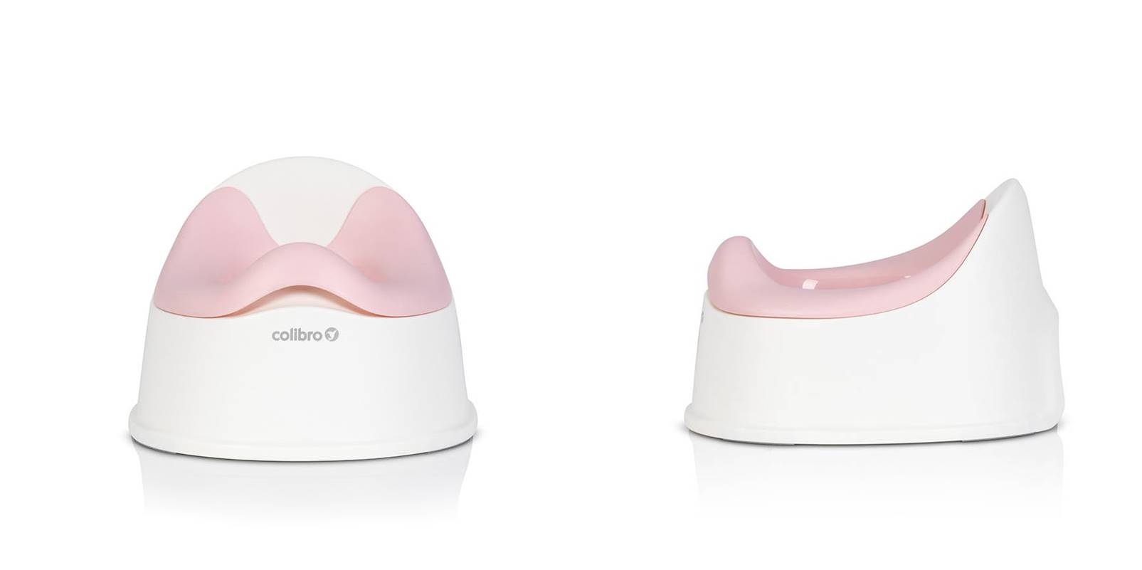 nocnik dziecięcy Colibro Solo Rose różowy – widok z przodu i boku
