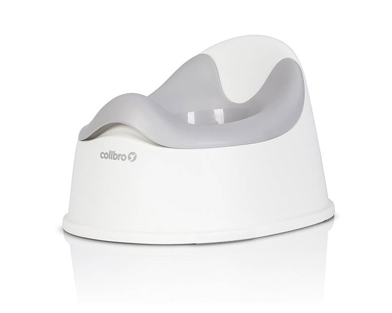 Nocnik dziecięcy Colibro Solo Cloud szaro-biały – neutralny kolor.