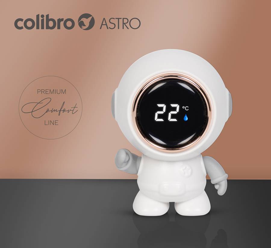 Termometr do wanienki Colibro Astro w kształcie astronauty.