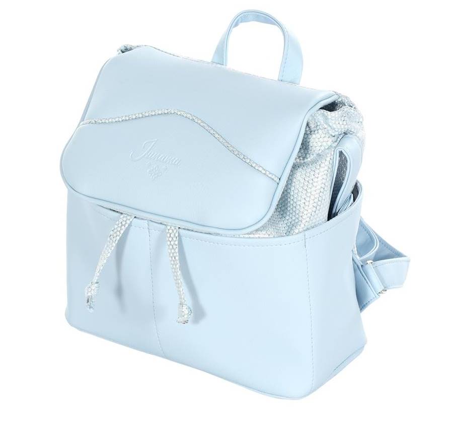 Torba do wózka lalkowego Junama Dolce Mini 02 błękitna – praktyczny i elegancki dodatek do wózka