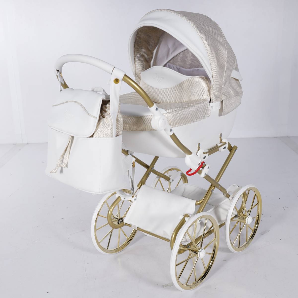 dolce mini 07 white gold doll pram for 6 7 yeard old girl