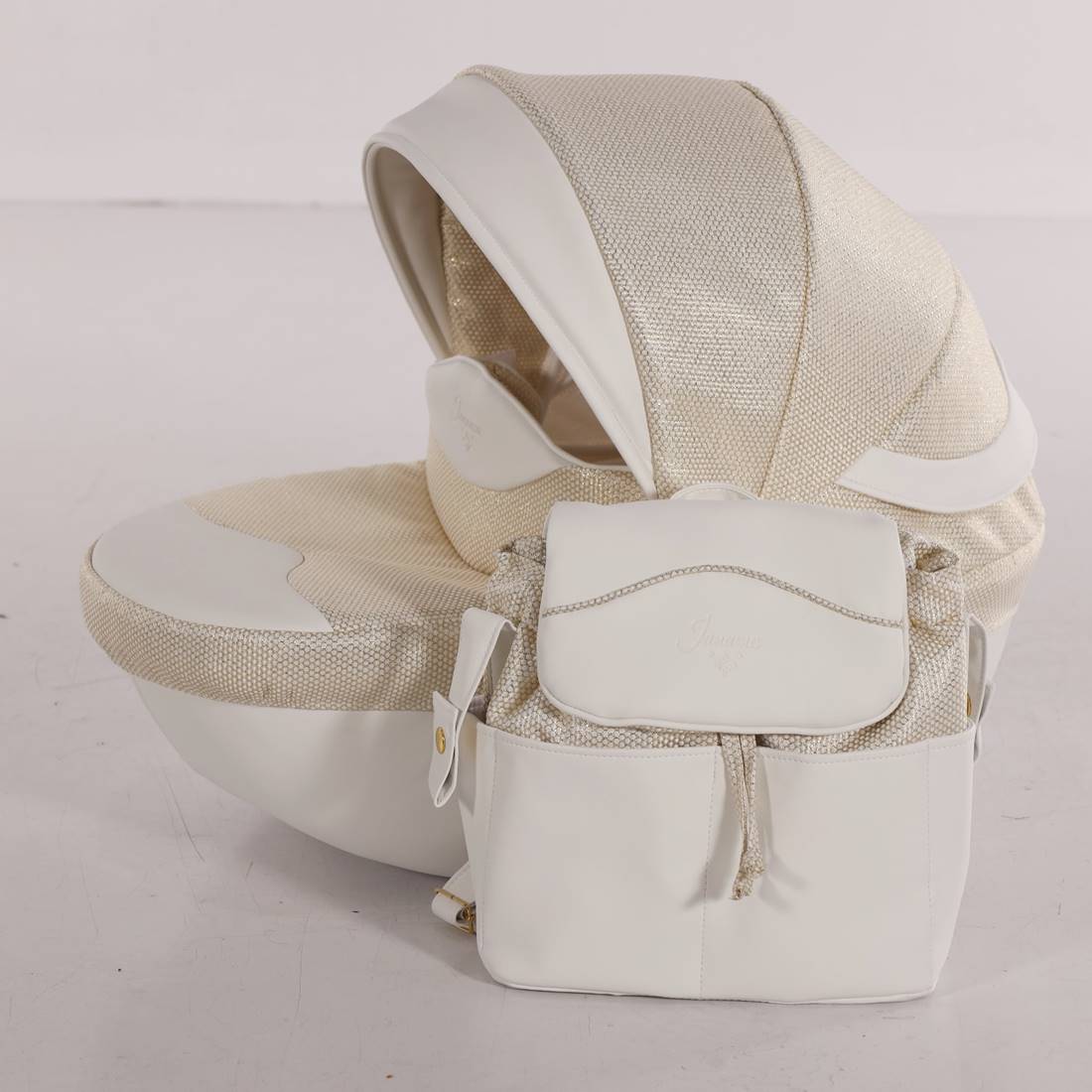 w zestawie z wózkiem gondola i torba plecak eko skóra- model junama dolce mini 07 marka TAKO