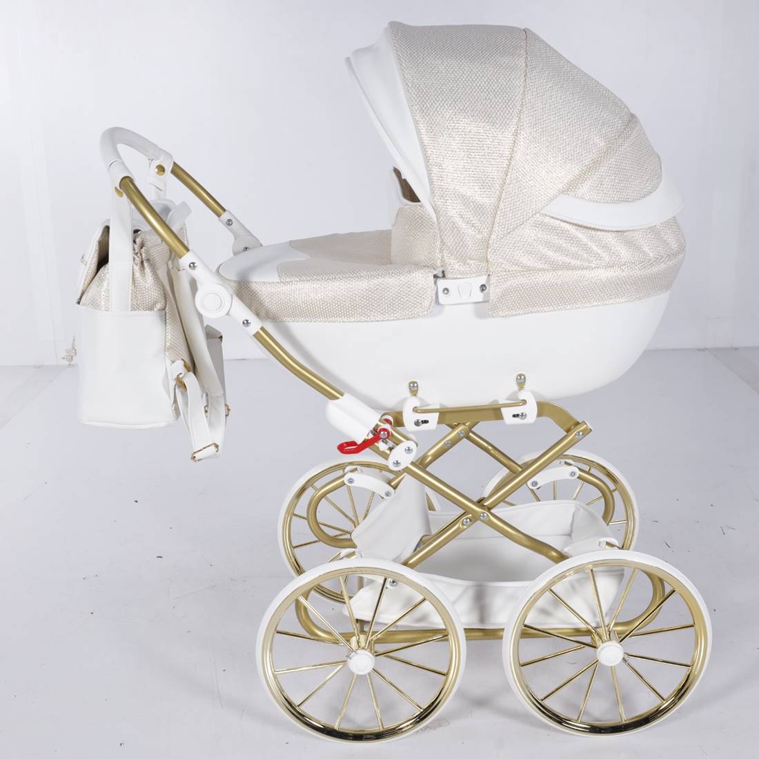 widok z boku- junama dolce mini -07  biało złoty