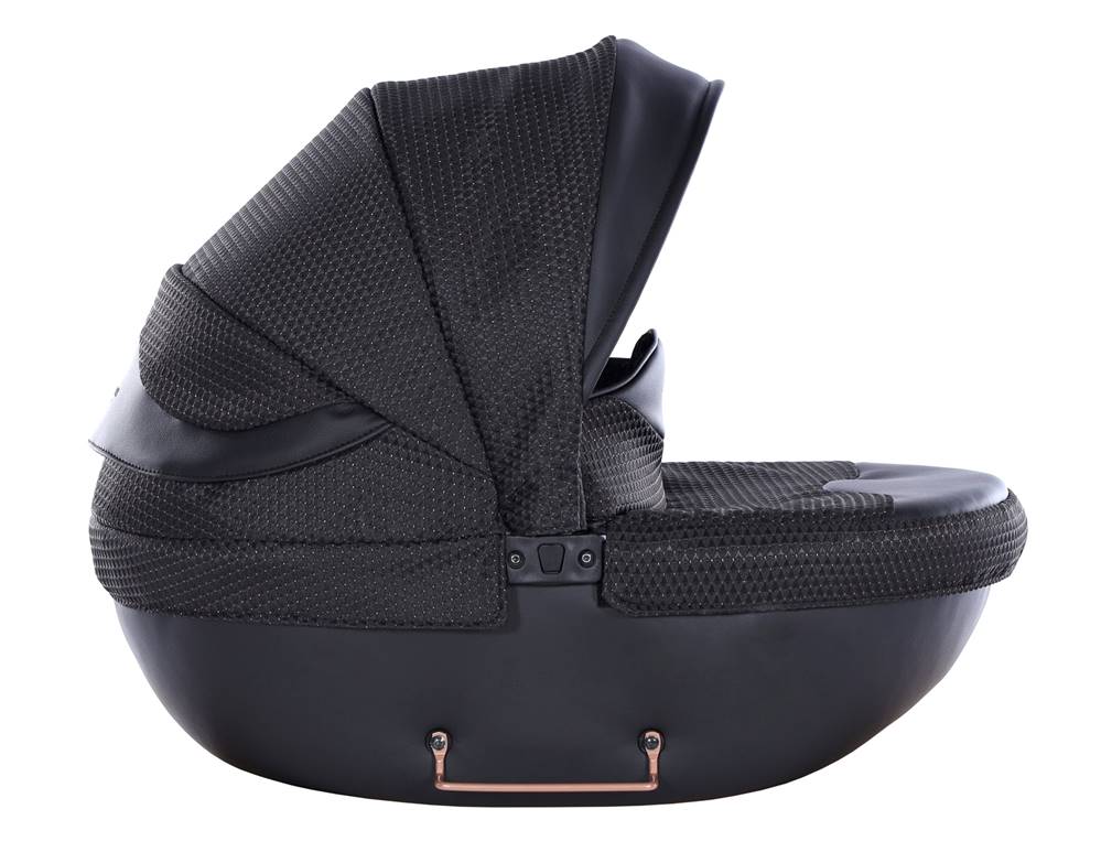 Głęboka gondola wózka dla lalek Junama Dolce Mini 11 czarna – polski wózek Tako w stylu retro.. dadi-shop