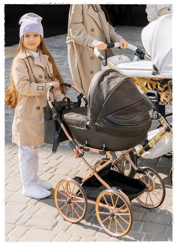 Składany wózek dla lalek Junama Dolce Mini z blokadą bezpieczeństwa. dadi-shop