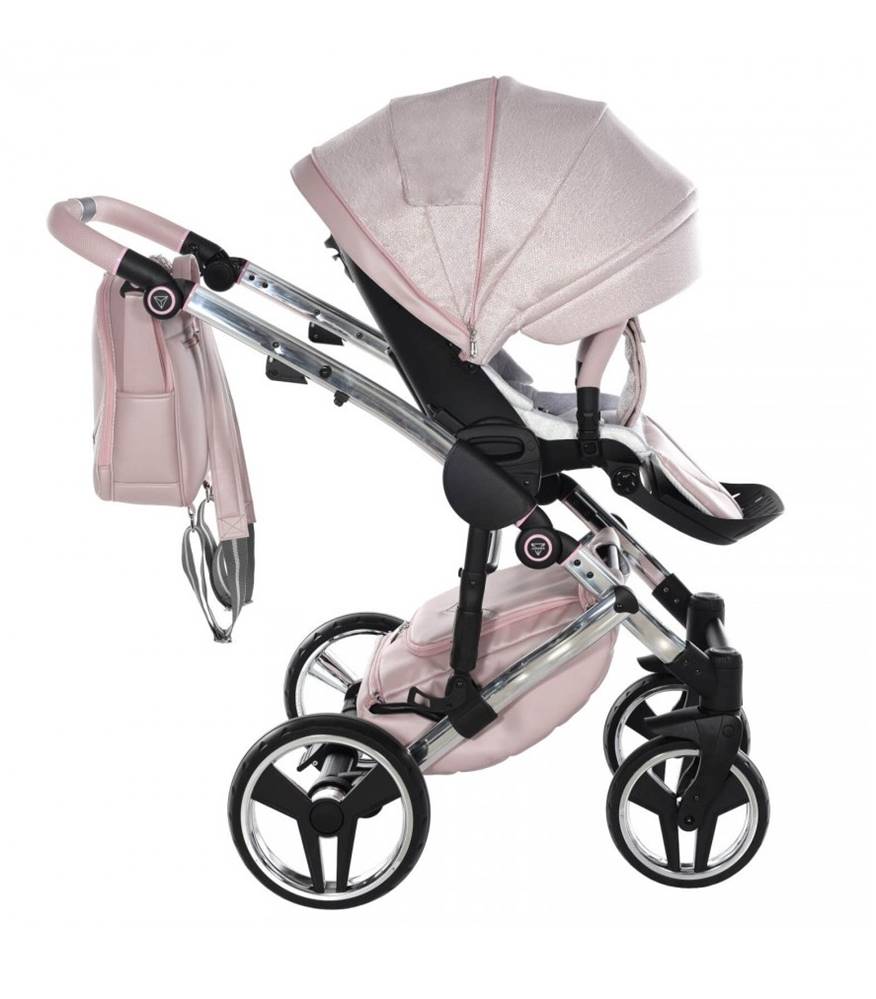 Budka przeciwsłoneczna w wózku wielofunkcyjnym Junama Dolce 01 Pink – ochrona i styl w jednym. Dadi-Shop