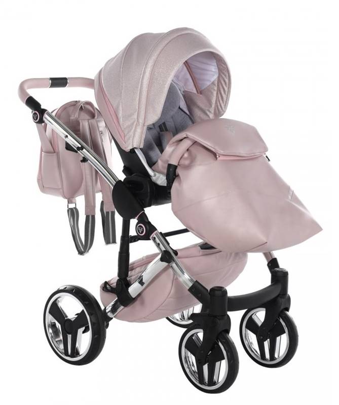Spacerówka Junama Dolce 01 pink  – regulowane oparcie i podnóżek. Dadi-Shop