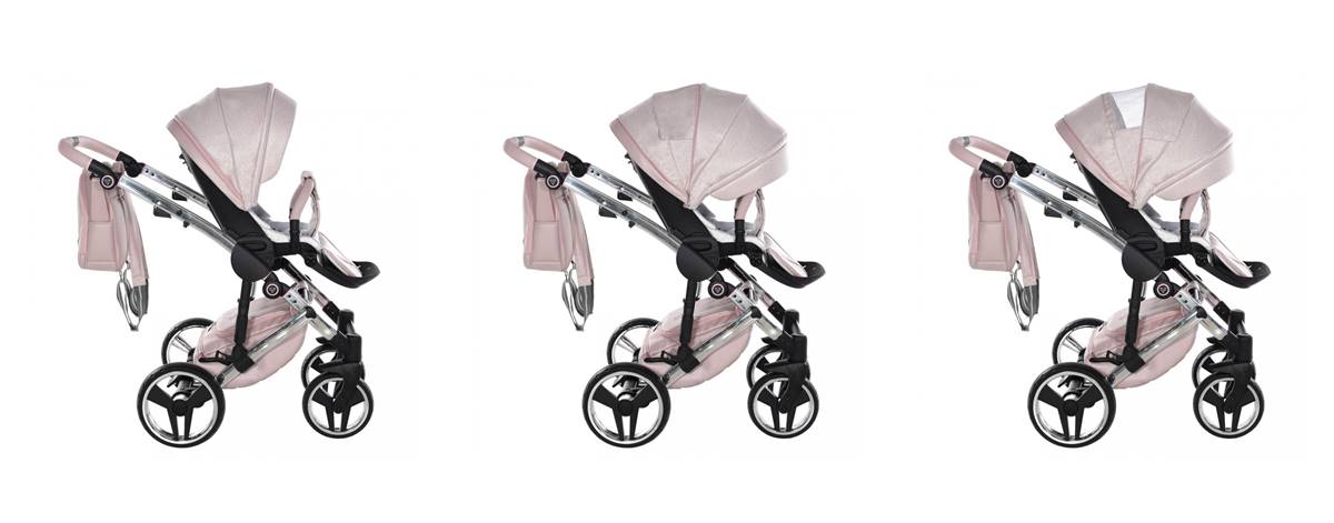 Junama Dolce 01 róż – elegancka spacerówka z budką przeciwsłoneczną | sklep online Dadi-Shop