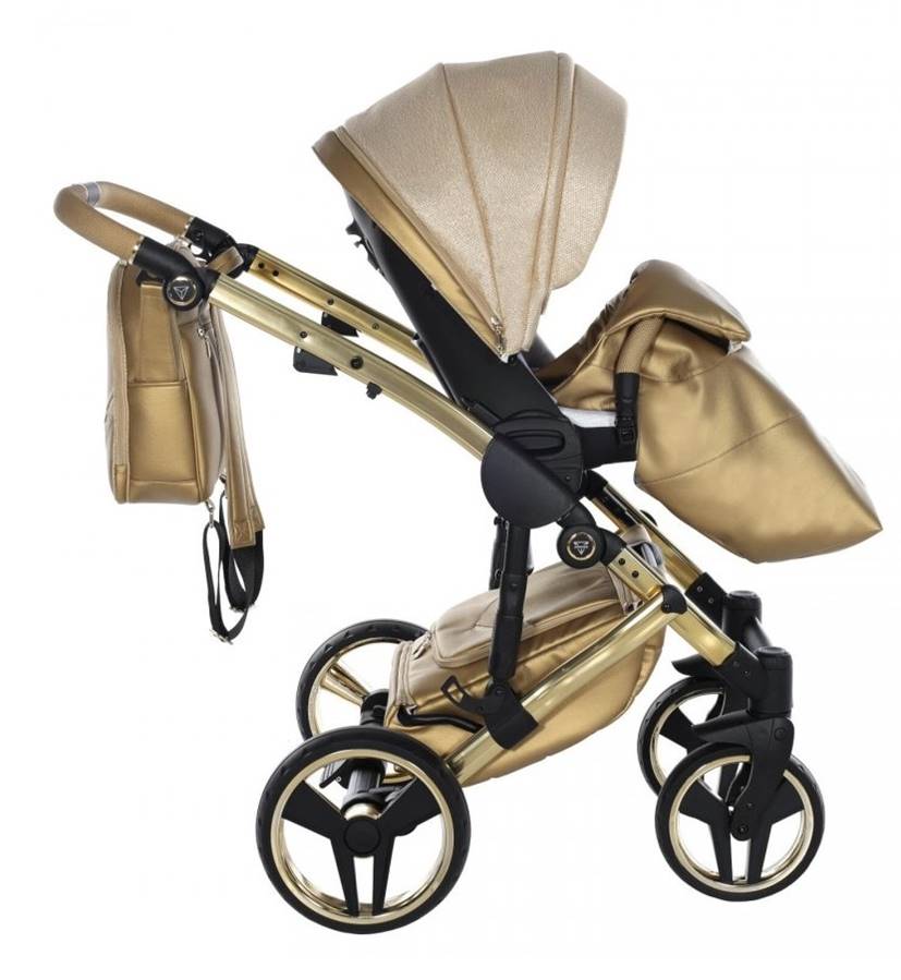 Junama Dolce Gold 05 – spacerówka z pokrowcem na nóżki, wózek dziecięcy 2w1 premium | Dadi-Shop