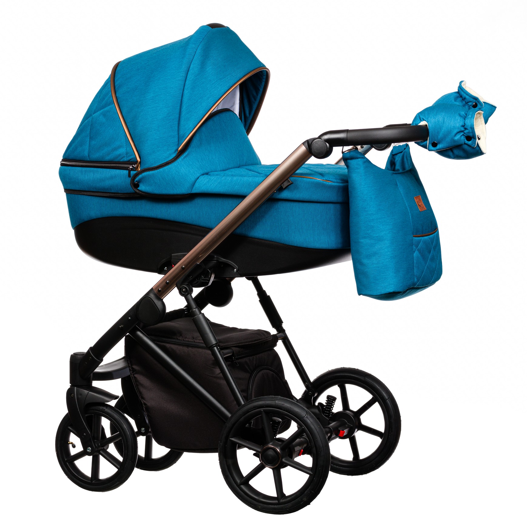wózek gondola niebieski FX Paradise Baby  dla chłopca